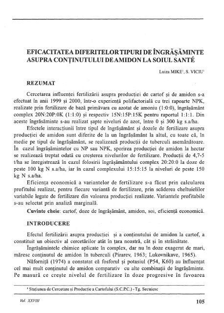 anale 28.pdf - Institutul National de Cercetare Dezvoltare pentru ...