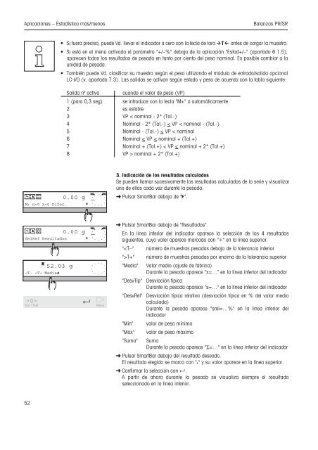 Instrucciones de manejo Balanzas PR/SR - METTLER TOLEDO