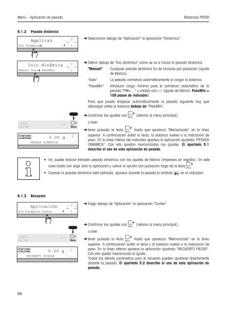 Instrucciones de manejo Balanzas PR/SR - METTLER TOLEDO