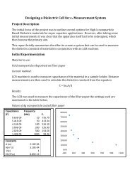 Designing a dielectric cell