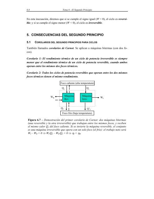 Tema 6 - EL SEGUNDO PRINCIPIO - Tecnun