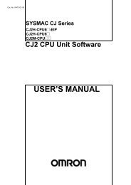 CJ2 CPU Unit Software User's Manual - CIP ETI