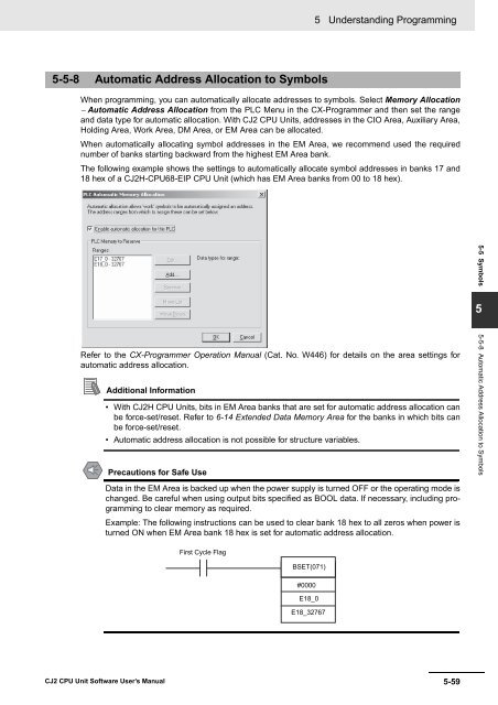 CJ2 CPU Unit Software User's Manual - CIP ETI