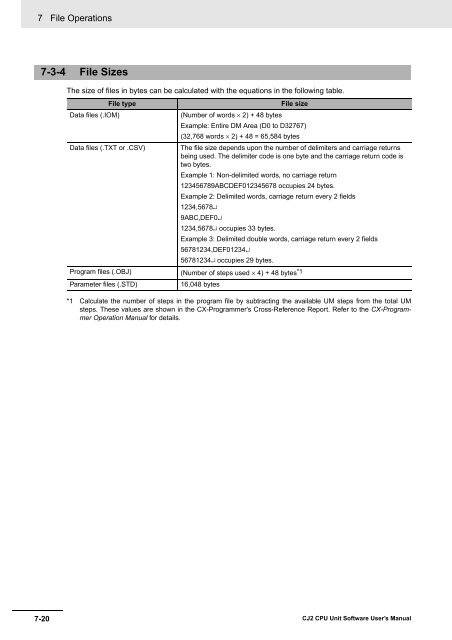 CJ2 CPU Unit Software User's Manual - CIP ETI