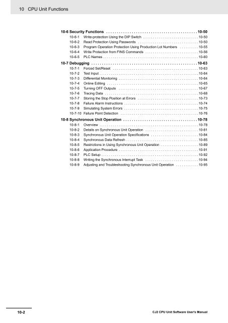 CJ2 CPU Unit Software User's Manual - CIP ETI