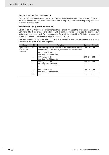 CJ2 CPU Unit Software User's Manual - CIP ETI