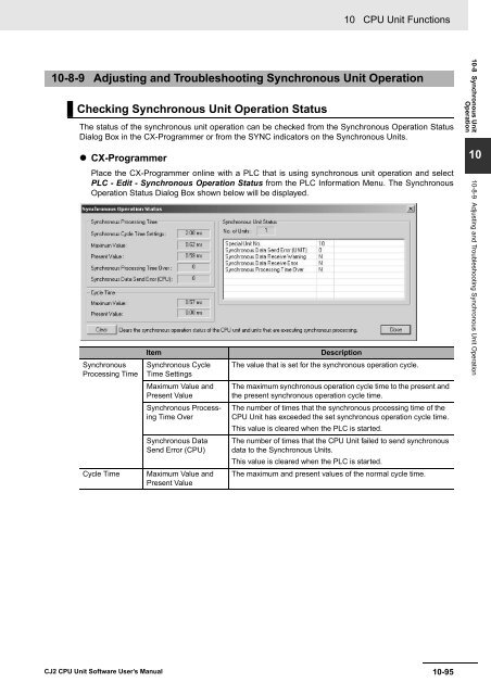 CJ2 CPU Unit Software User's Manual - CIP ETI