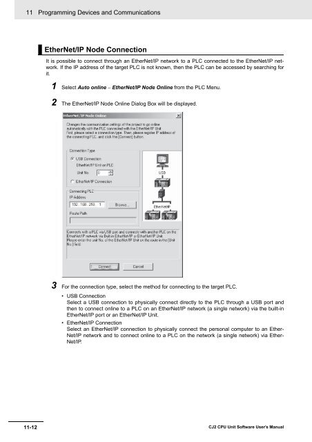 CJ2 CPU Unit Software User's Manual - CIP ETI