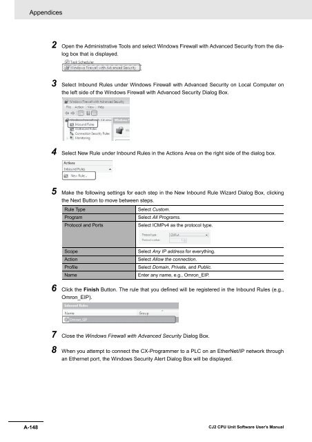 CJ2 CPU Unit Software User's Manual - CIP ETI