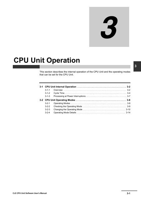 CJ2 CPU Unit Software User's Manual - CIP ETI