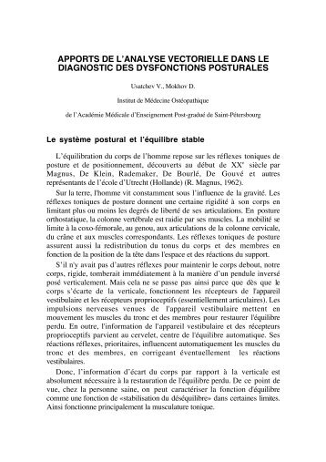 apports de l'analyse vectorielle dans le diagnostic des dysfonctions ...