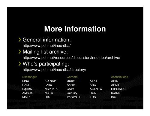 INOC-DBA: Hotline Phone System