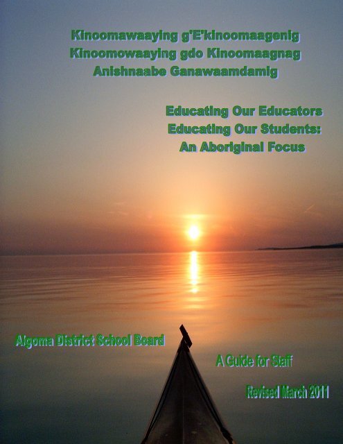 Educating Our Educators Guide for Staff - Algoma District School ...