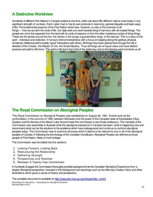 Educating Our Educators Guide for Staff - Algoma District School ...