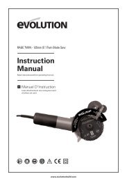 Instruction Manual - Evolution Power Tools Ltd.
