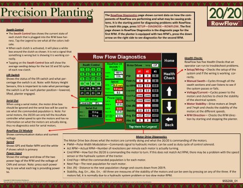 RowFlow Quick Reference Guide - Precision Planting