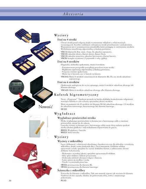 Catalogue Vandoren