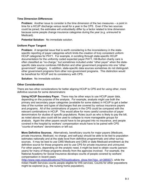 Population Denominator Data for Use with the HCUP Databases