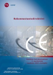 Rakennustuotedirektiivi - Glass for Europe