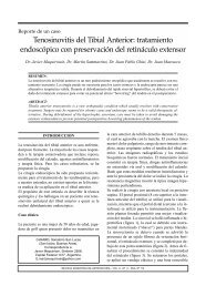 Tenosinovitis del Tibial Anterior: tratamiento endoscÃ³pico con ...