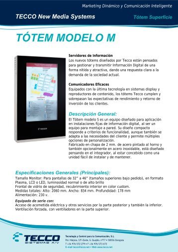 Totem a pared mod. M. - Tecco