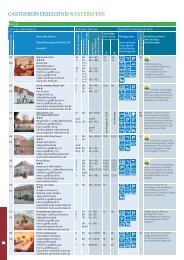 GASTGEBERVERZEICHNIS WESTERSTEDE