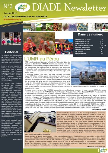 DIADE Newsletter - umr diade