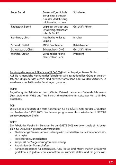 Internationaler Leipziger Preis der Köche eV