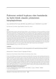 252-258 Pulmoner emboli kuÃku - TÃ¼berkÃ¼loz ve Toraks