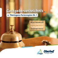 Gastgeberverzeichnis Ferienregion Oberhof downloaden