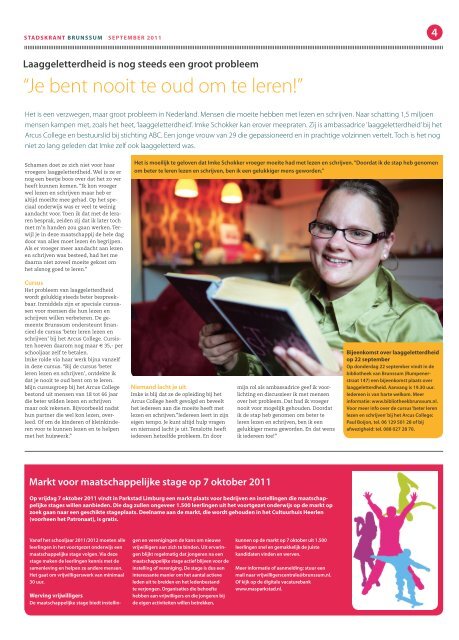 Stadskrant 7 september 2011.indd - Gemeente Brunssum