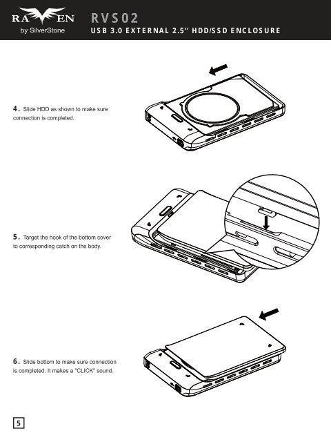 USB 3.0 EXTERNAL 2.5'' HDD/SSD ENCLOSURE - SilverStone