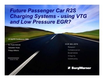 using VTG and Low Pressure EGR?