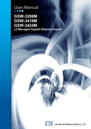 Managed Gigabit Ethernet Switch User Manual - Datainterfaces.com