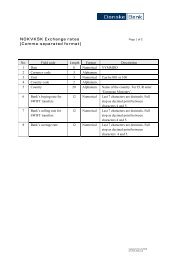 NOKVKSK Exchange rates (Comma-separated format) - Danske Bank