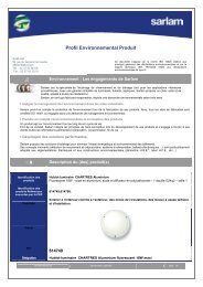 pp Profil Environnemental Produit - Sarlam