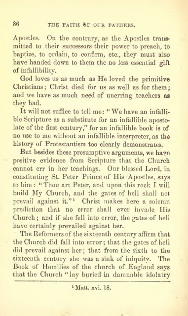 The faith of our fathers - Carmel Apologetics