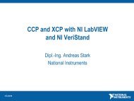 CCP and XCP with NI LabVIEW and NI VeriStand - Automotive ...