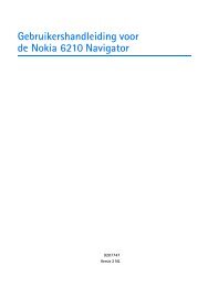 Gebruikershandleiding voor de Nokia 6210 Navigator - Toestelhulp