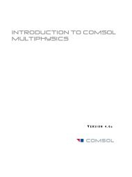 Introduction to comsol multiphysics - COMSOL.com