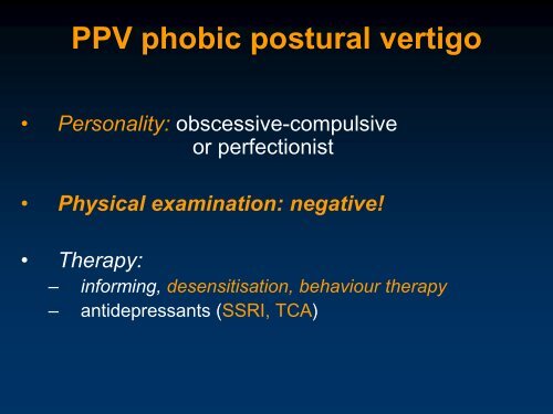 Vertigo and Dizziness - neurology presentations