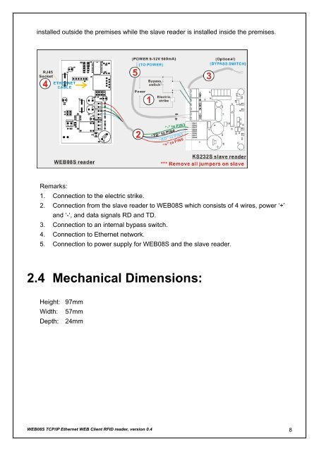 WEB01A TCP/IP Ethernet RFID Reader - QKits