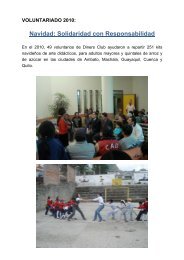 Voluntariado 2010.pdf - Diners Club del Ecuador