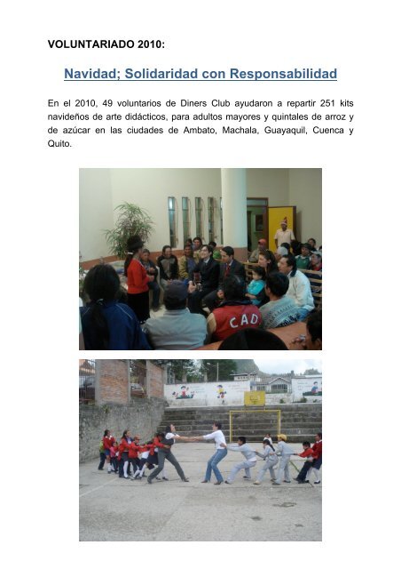 Voluntariado 2010.pdf - Diners Club del Ecuador