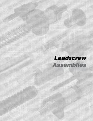 Leadscrew Assemblies