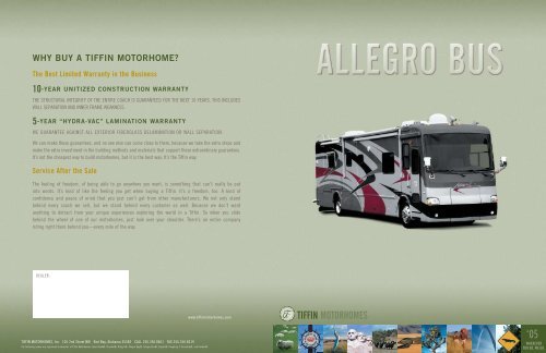 TIFFIN MOTORHOMES - RVUSA.com