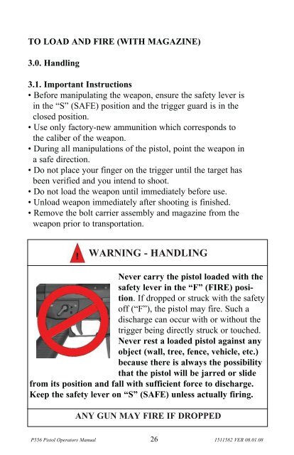 P556 Pistol new - Sig Sauer