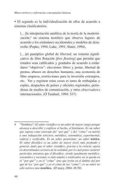 Descolonización Territorial, del Sujeto y la Gobernabilidad