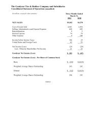 Download the Financial Statements - Goodyear