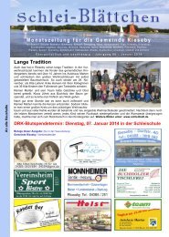 Januar-Ausgabe des Schlei-Blättchen - Freiwillige Feuerwehr Rieseby